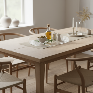 Roterende snurrebrett i plast som gir oversikt i kjøleskap og skap