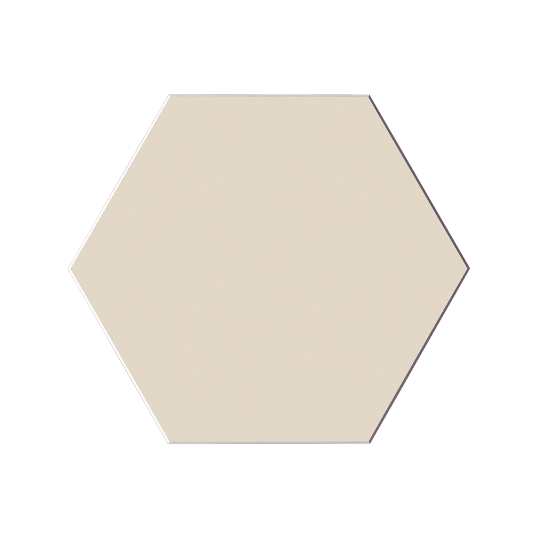 Hexagon beige självhäftande väggplattor 20-pk