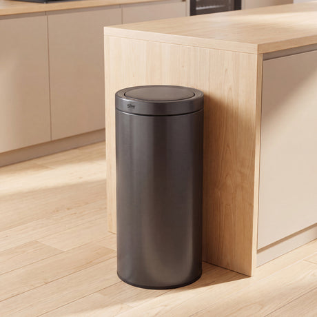 Automatisk søppelbøtte med sensor i rustfritt stål 40 liter sort