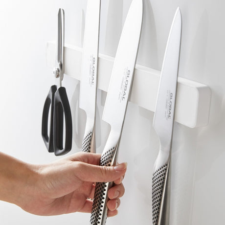 Magnetisk knivholder hvit - Lindas Dekor