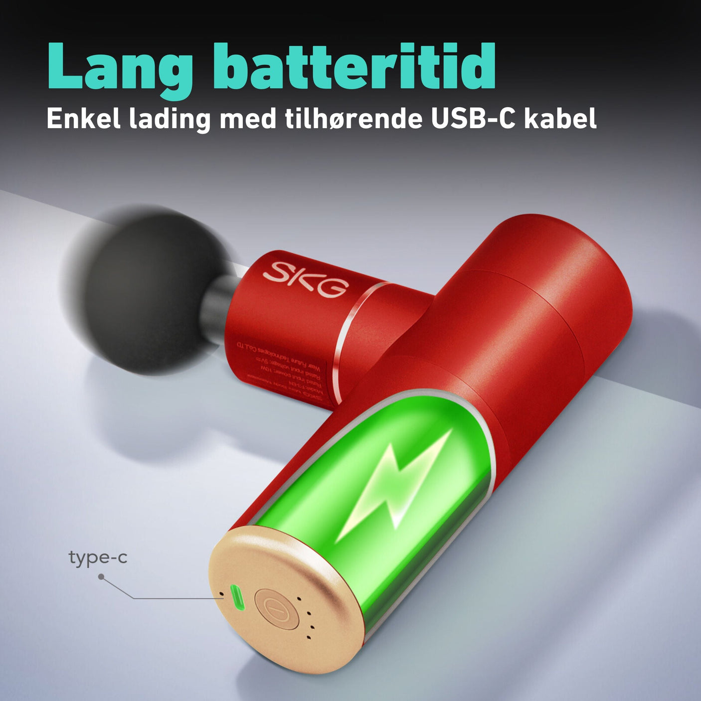 Massasjepistol F3 rød