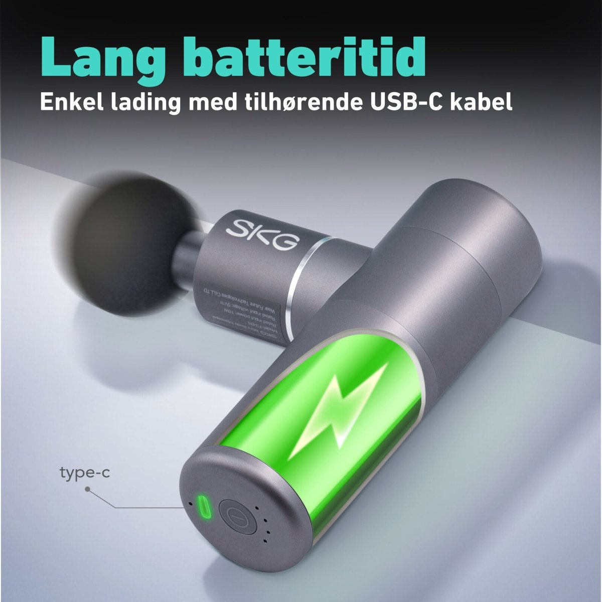 Massasjepistol F3 grå - Lindas Dekor