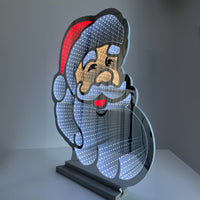 Julenissen LED lysskilt tosidig 69 cm