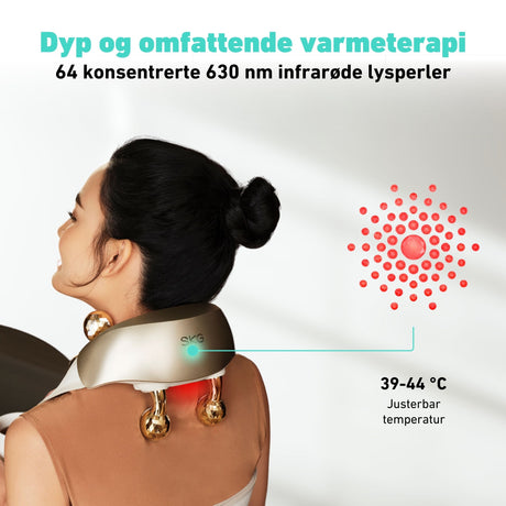 Nakke- og skuldermassasje med dyptgående knaing for muskelavslapning.