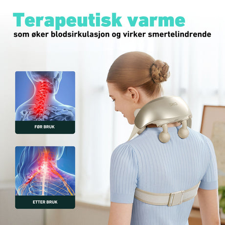 H7 Ultra massasjepute med justerbare intensitetsnivåer.