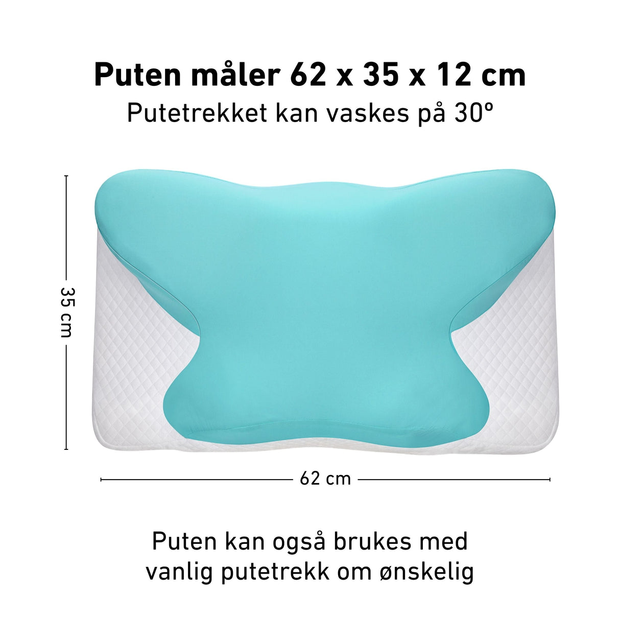 Mål på Napure memory foam pute