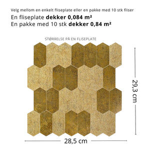 Aria selvklebende veggfliser
