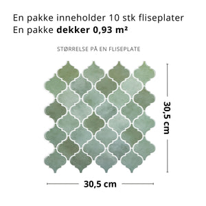 Lanterne grønn selvklebende veggfliser
