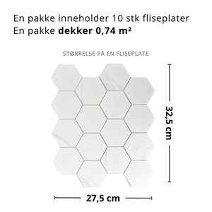 Mål og størrelse på en fliseplate