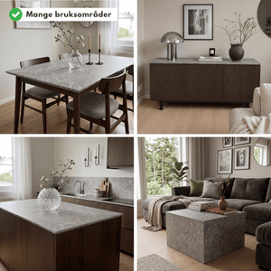 Limestone antrasitt kontaktplast