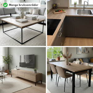 Bristol oak kontaktplast kan brukes på bord, benkeplate, tv-benk, spisebord