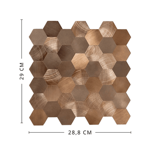 Sofie hexagon selvklebende veggfliser