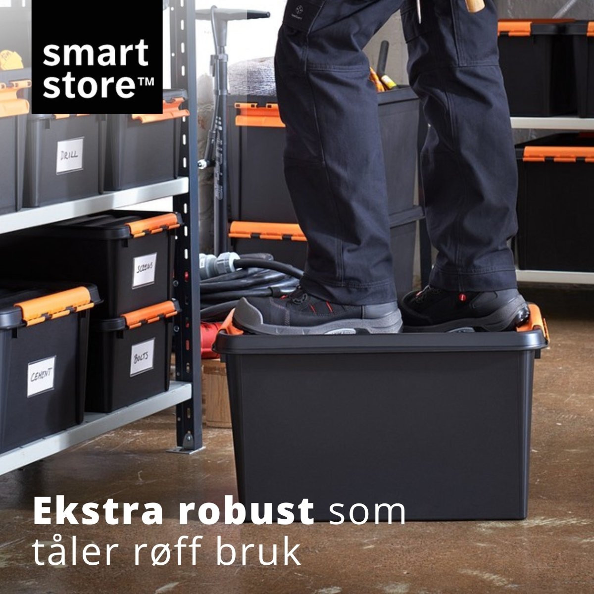 SmartStore™ Pro oppbevaringsboks med lokk 49 L - Lindas Dekor