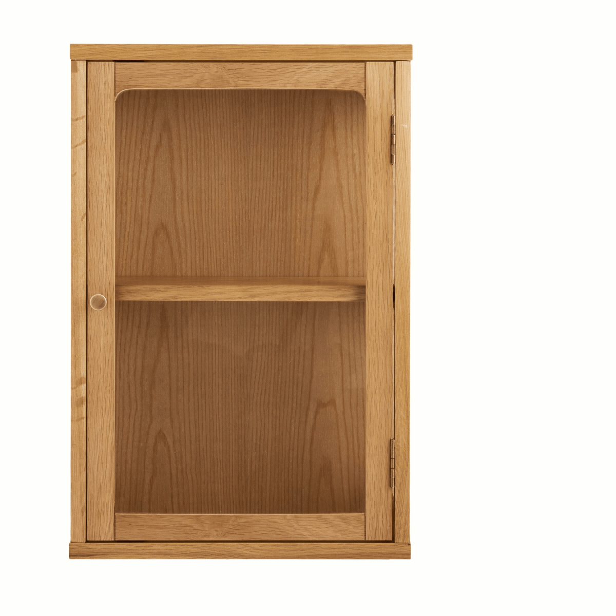 Zamora vegghengt vitrineskap eik natur 40x20x60 cm