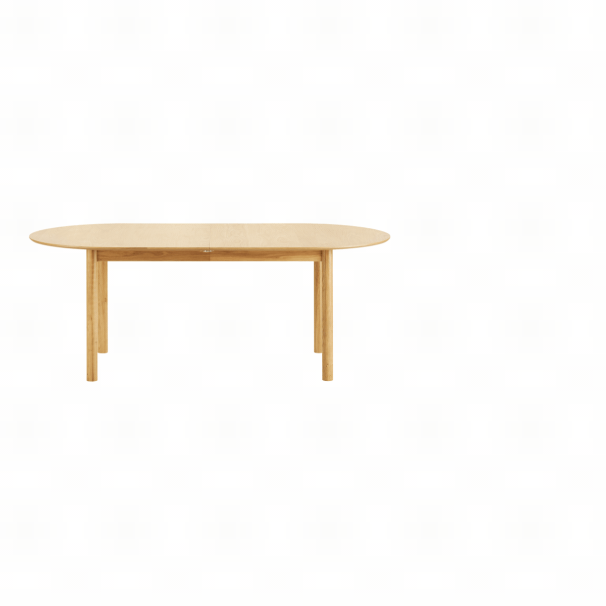Bundaberg uttrekkbart spisebord eikefinér natur 200-300 cm