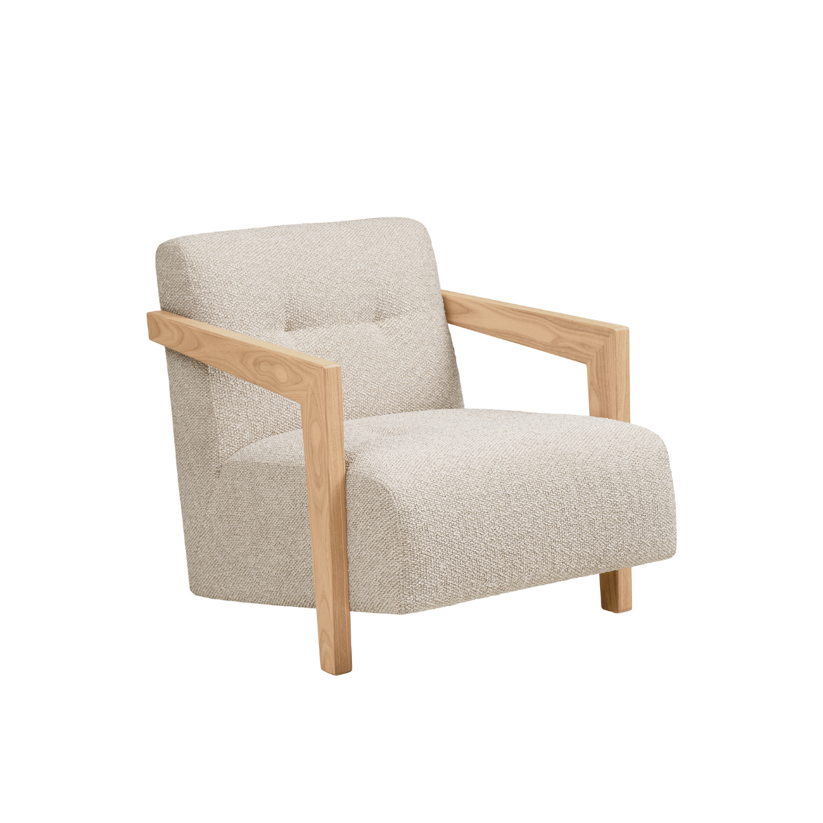 Caracas loungestol med armlener i beige stoff fra House Nordic