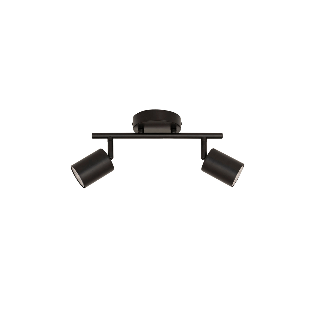 Vico vegg- og taklampe sort med 2 justerbare spotter 25,5 cm