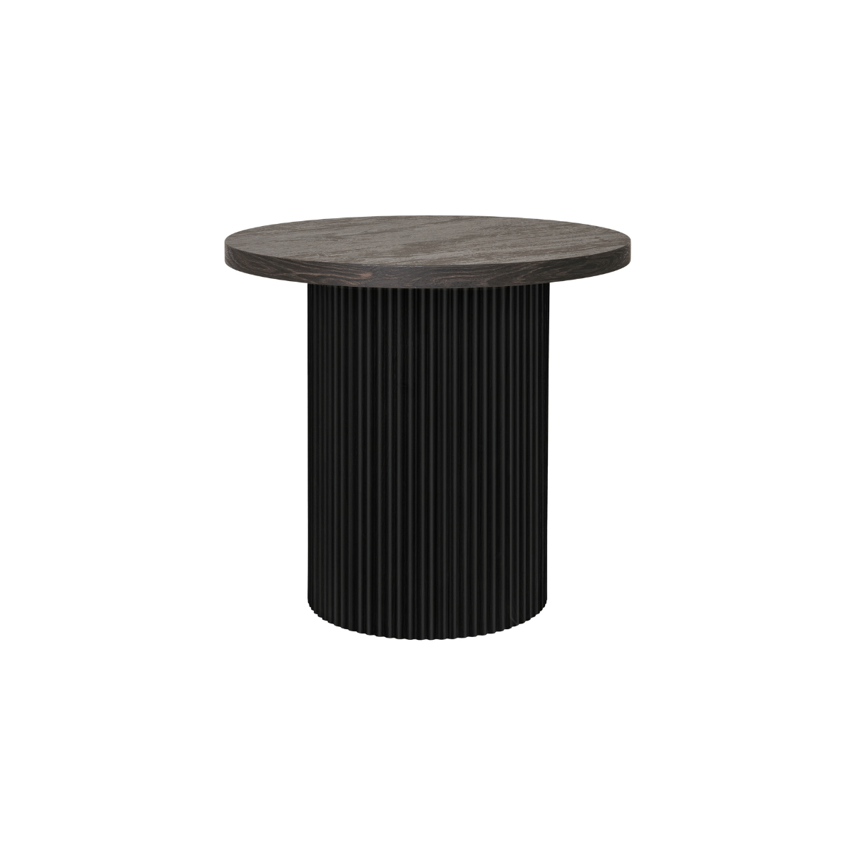 Boavista sidebord mørk brun ø48 cm rundt sidebord til stue