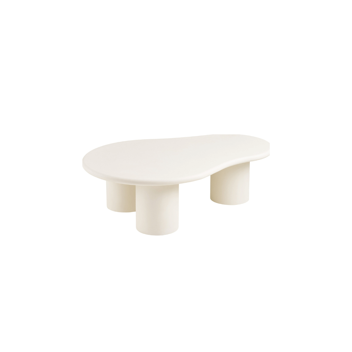 Palmera sofabord sement-look off-white 120 x 80 x 35 cm