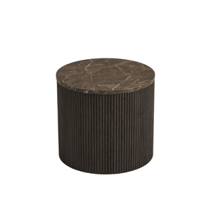 Rota sidebord, mørk brun ø45 cm - Lindas Dekor Sidebord