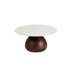 Heide sofabord mango og marmor ø70 cm