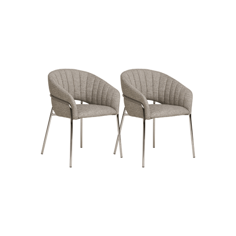 2-pk Costa spisestol lys grå - Lindas Dekor Spisestol