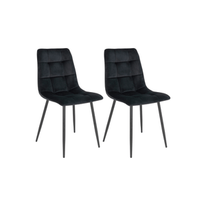 2-pk Middelfart spisestol sort