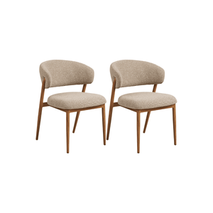 2-pk Cavi spisestol eikefarget
