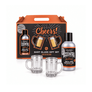 Gavesett Dusjsåpe med 2 shotglass - Lindas Dekor Gavesett
