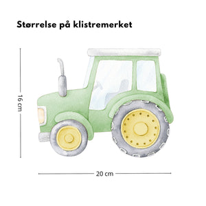 Traktor klistremerke, grønn