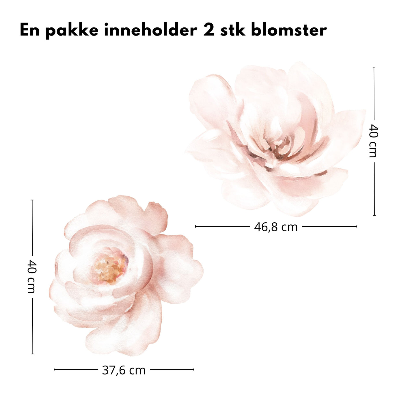 2-pk Peoner klistremerker