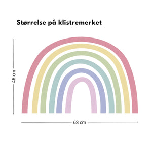 Regnbue klistremerke