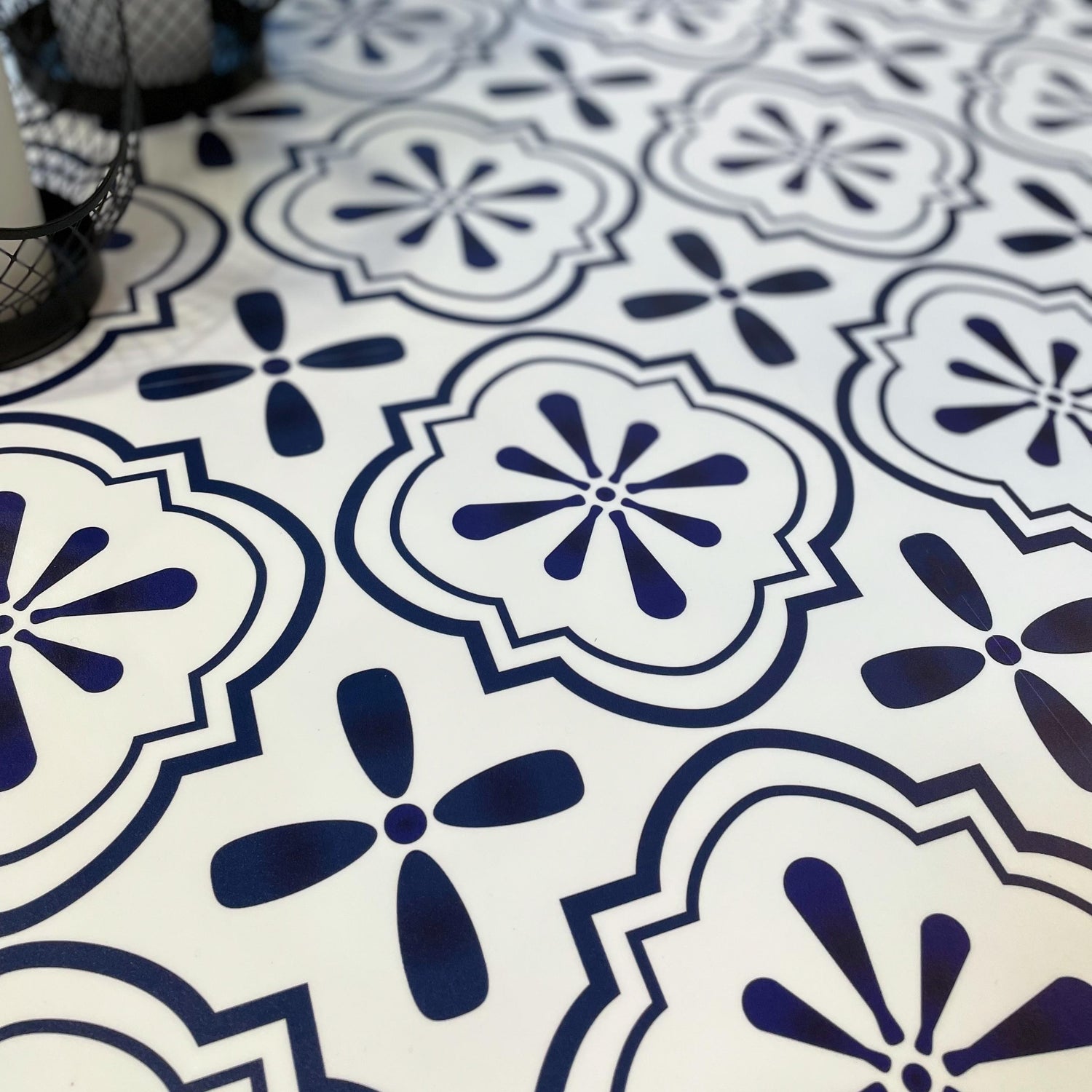 Vareprøve: Nova blå selvklebende fliser