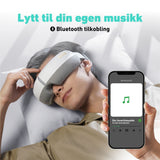 Moderne øyemaske med varme og vibrasjonsmassasje.