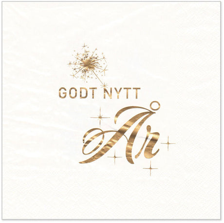 20-pk Servietter Godt Nytår - Lindas Dekor