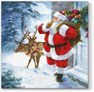 Servietter "Santa is coming" 20 pk