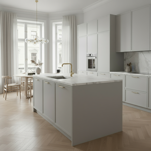 Madrid håndtak, børstet messing