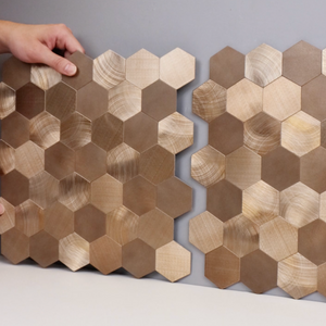 Sofie hexagon selvklebende veggfliser