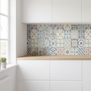 Premium Palma kontaktplast på kjøkkenvegg