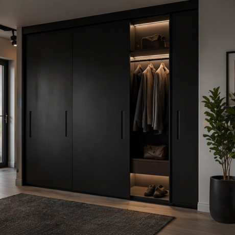 Black supermatt kontaktplast