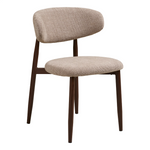 2-pk Levanto spisestol sand/valnöttfarget