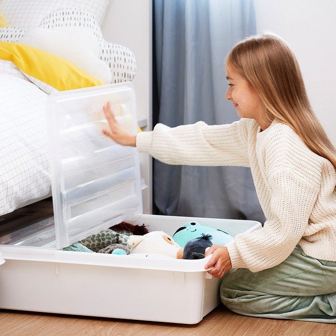 SmartStore™ Bedroller oppbevaringsboks med lokk 60 L - Lindas Dekor