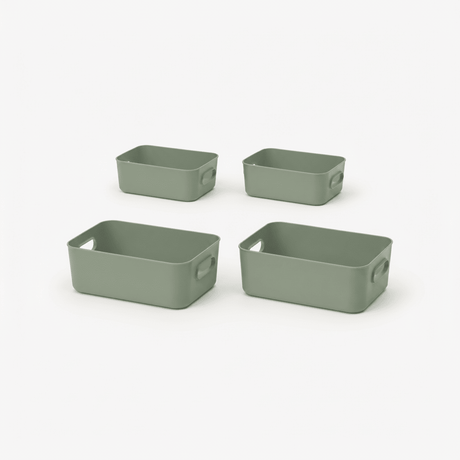 Sage oppbevaringssett med 2 Comfort S og 2 Comfort M bokser