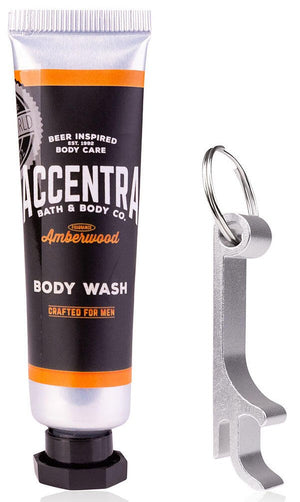 Gavesåpe i boks 10 ml med flaskeåpner – amberwood