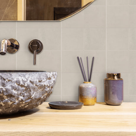 Melina Beige fliser passer perfekt til kjøkken, vaskerom og gang.