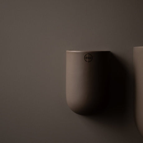DBKD Cut veggpotte dust grå-beige - nordisk design veggpotte