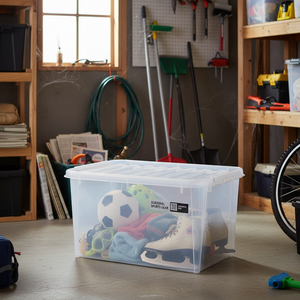 SmartStore Classic oppbevaringsboks 70 liter med lokk og hjul