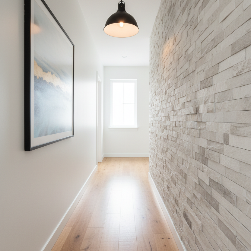 Calastra steinmønster kontaktplast i korridor