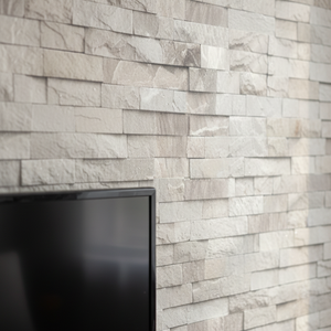 Calastra steinmønster kontaktplast makro nærbilde TV-vegg