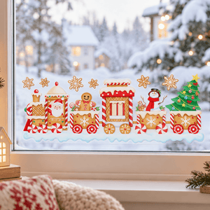 Nydelige stickers med pepperkakedesign 